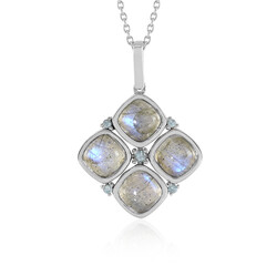 Collana in argento con Labradorite Blu Maniry (KM by Juwelo)