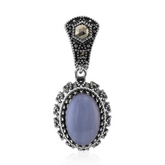 Ciondolo in argento con Agata Lace Blu (Annette classic)