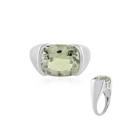 Anello in argento con Ametista Verde