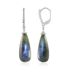 Orecchini in argento con Labradorite