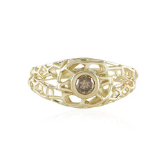 Anello in oro con Diamante Champagne I2 (Ornaments by de Melo)