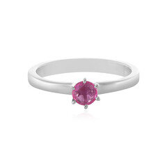 Anello in argento con Zaffiro Rosa