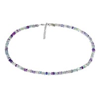 Collana in argento con Fluorite