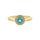 Anello in argento con Apatite Blu