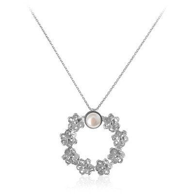 Collana in argento con Perla di Acqua Dolce (Joias do Paraíso)