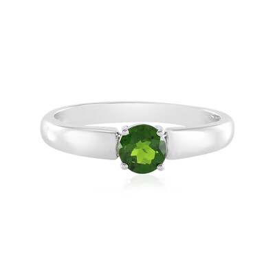 Anello in argento con Diopside Russo