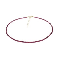 Collana in argento con Granato Magenta