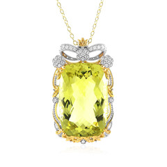 Collana in argento con Quarzo Ouro Verde (Gems en Vogue)