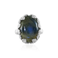 Anello in argento con Labradorite