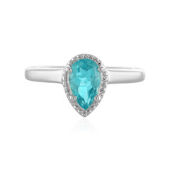 Anello in argento con Apatite Blu