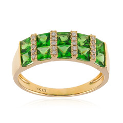 Anello in oro con Tsavorite AAA del Kenia (CIRARI)