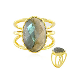 Anello in argento con Labradorite