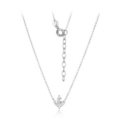 Collana in argento con Topazio Bianco