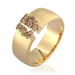 Anello in oro con Diamante Champagne I2 (de Melo)