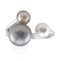 Anello in argento con Perla d'Acqua Dolce Argentata (TPC)