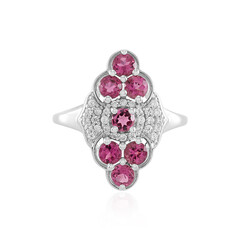 Anello in argento con Rubellite