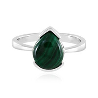 Anello in argento con Malachite