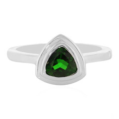 Anello in argento con Diopside Russo