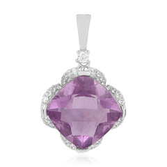 Ciondolo in argento con Fluorite Viola