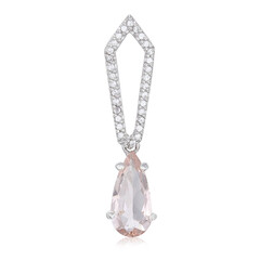 Ciondolo in argento con Morganite Nigeriana