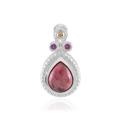 Ciondolo in argento con Thulite (Granulieren)