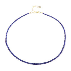 Collana in argento con Zaffiro Blu del Madagascar