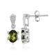 Orecchini in argento con Moldavite