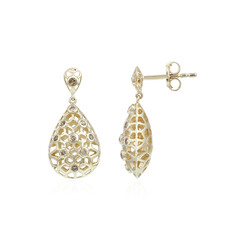 Orecchini in oro con Diamante Champagne I1 (Ornaments by de Melo)