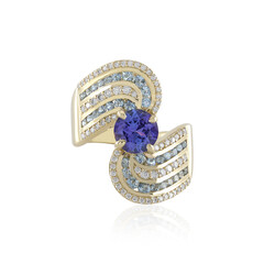 Anello in oro con Tanzanite AAA (de Melo)