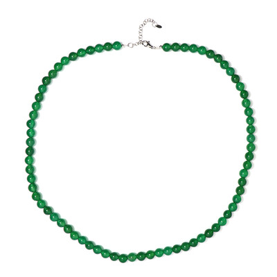 Collana in argento con Onice Verde