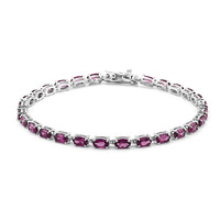 Bracciale in argento con Rodolite