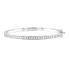 Bracciale in argento con Topazio Bianco