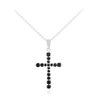 Collana in argento con Zaffiro Nero