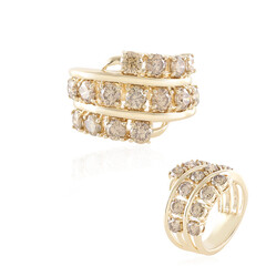 Anello in oro con Diamante Champagne I3 (de Melo)