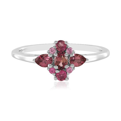 Anello in argento con Tormalina Rosa Brasiliana