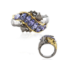 Anello in argento con Tanzanite (Gems en Vogue)