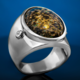 Anello in argento con Opale Leopardo