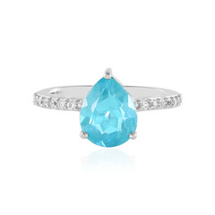 Anello in argento con Apatite Blu