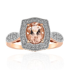 Anello in argento con Morganite