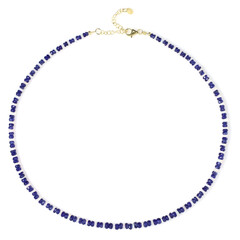 Collana in argento con Zaffiro Blu del Madagascar