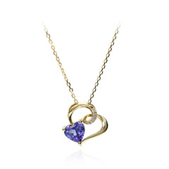 Collana in oro con Tanzanite AAA