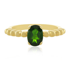 Anello in argento con Diopside Russo