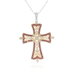 Collana in argento con Topazio Bianco (Dallas Prince Designs)