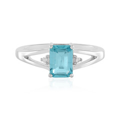 Anello in argento con Apatite Blu