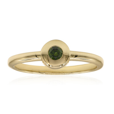 Anello in oro con Diamante Verde VS1 (Annette)