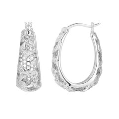 Orecchini in argento con Diamante I3 (I)