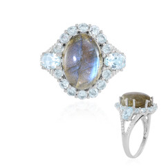 Anello in argento con Labradorite