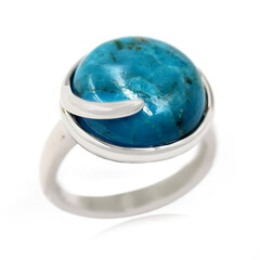 Anello in argento con Turchese Kingman Mohave Blu (Faszination Türkis)