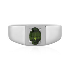 Anello in argento con Zircone Ceylon Verde