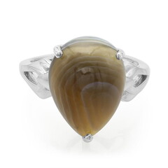 Anello in argento con Agata Botswana